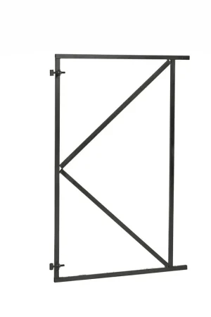Exclusieve Aanbieding Stalen Poortframe Verstelbaar Vuurverzinkt 120 x 155 cm Zwart